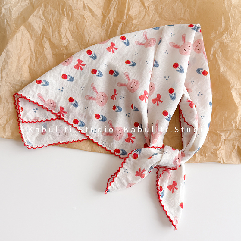 Head Wrap Turban - Cotton Linen Square Scarf 58 Cm