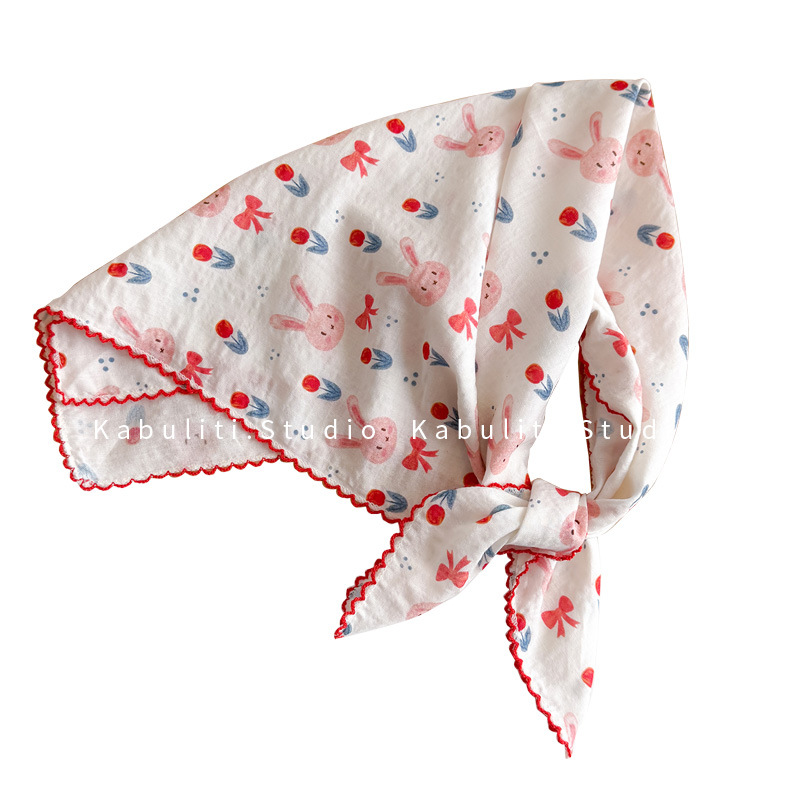 Cotton Linen Square Scarf  58  - Head Wrap Turban ulasan dan harga