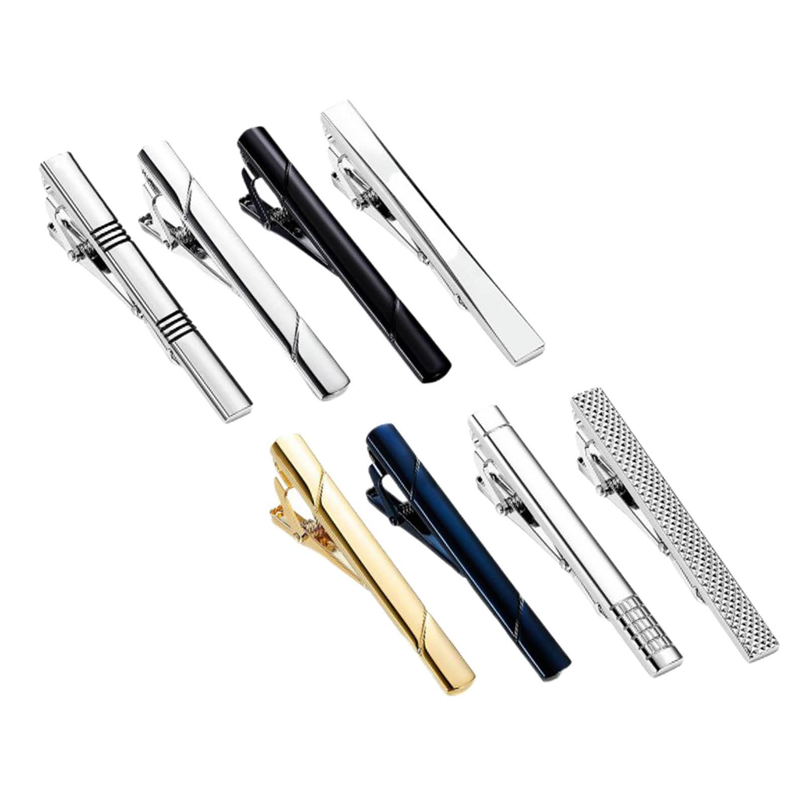 8x Tie Clips Simple Universal  - Tie Bar Set Gift ulasan dan harga