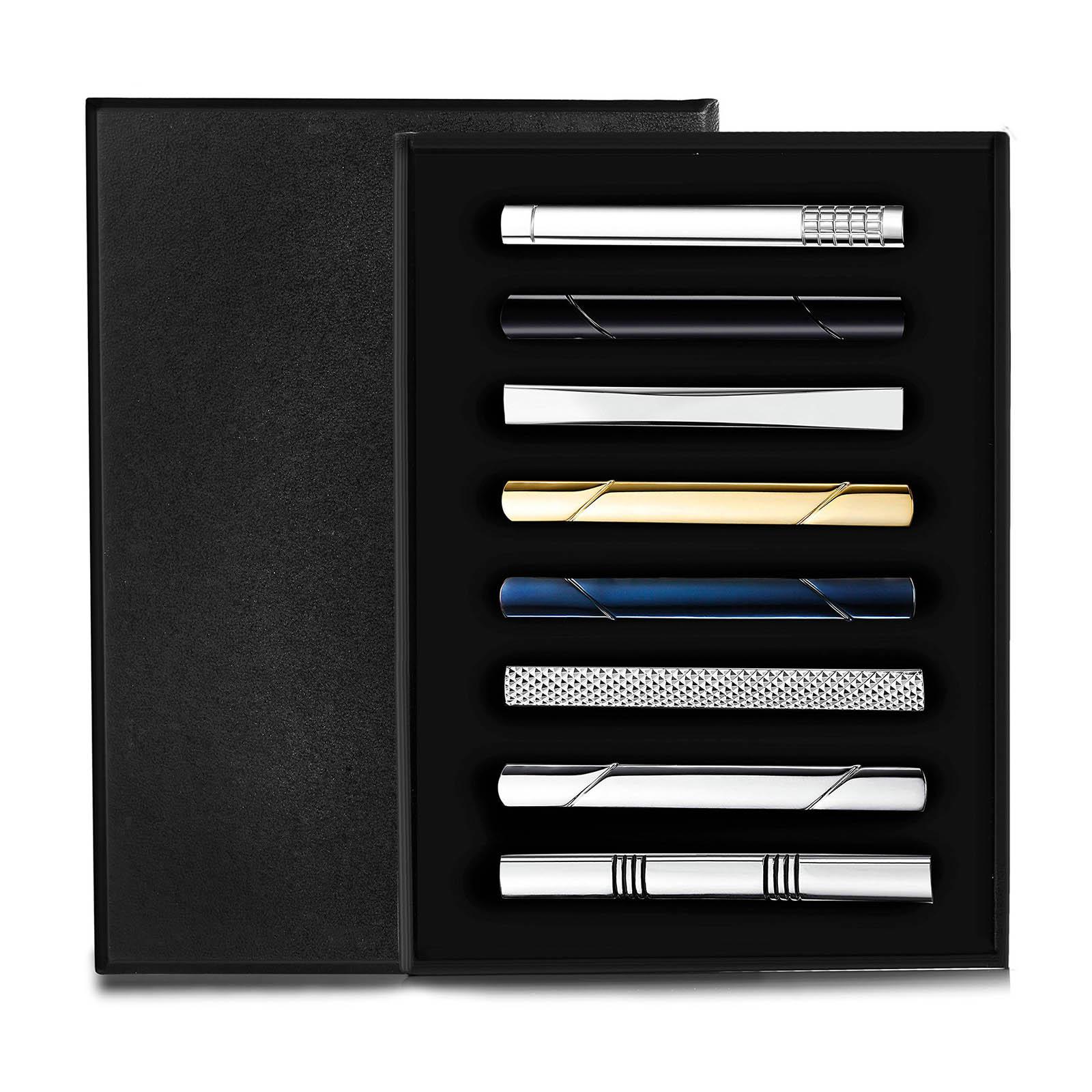8x Tie Clips Simple Universal  - Tie Bar Set Gift ulasan dan harga