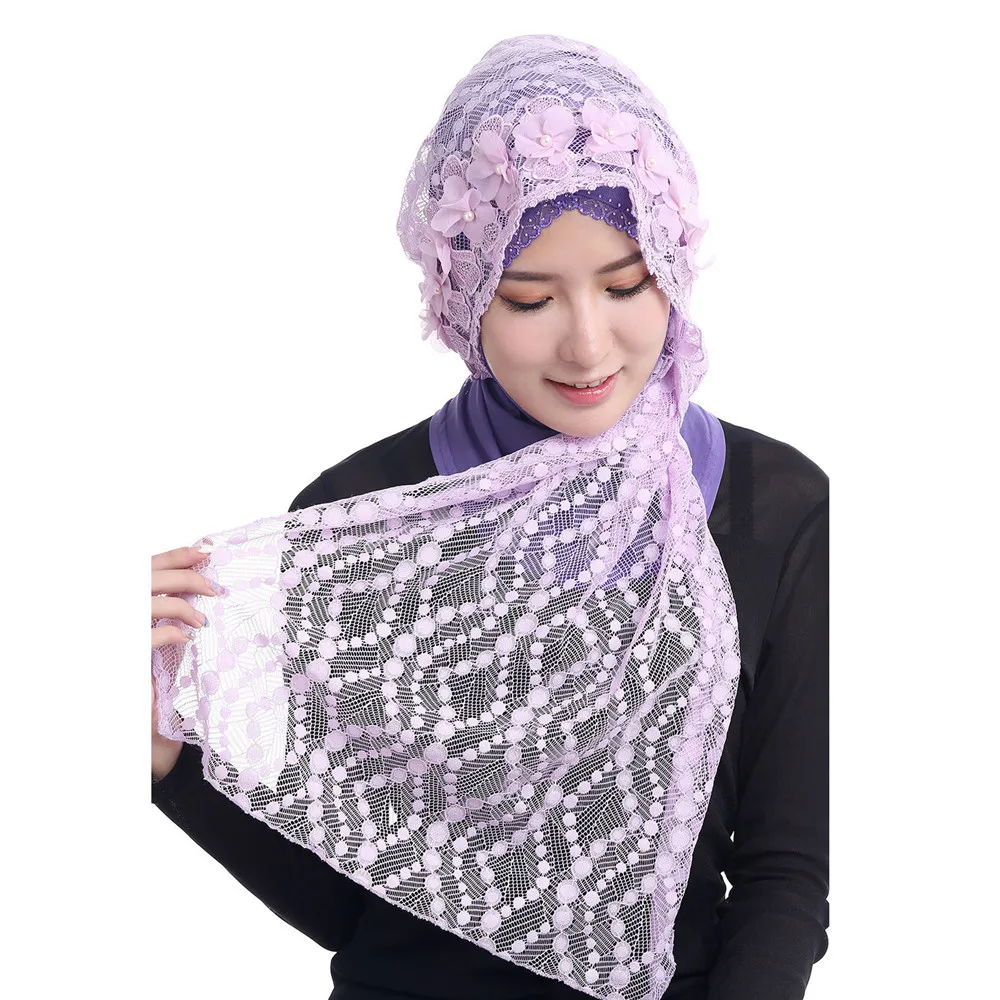 Pure Color Breathable Women La - Stole Wedding Shawl ulasan dan harga