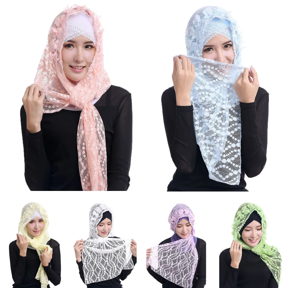 Pure Color Breathable Women La - Stole Wedding Shawl ulasan dan harga