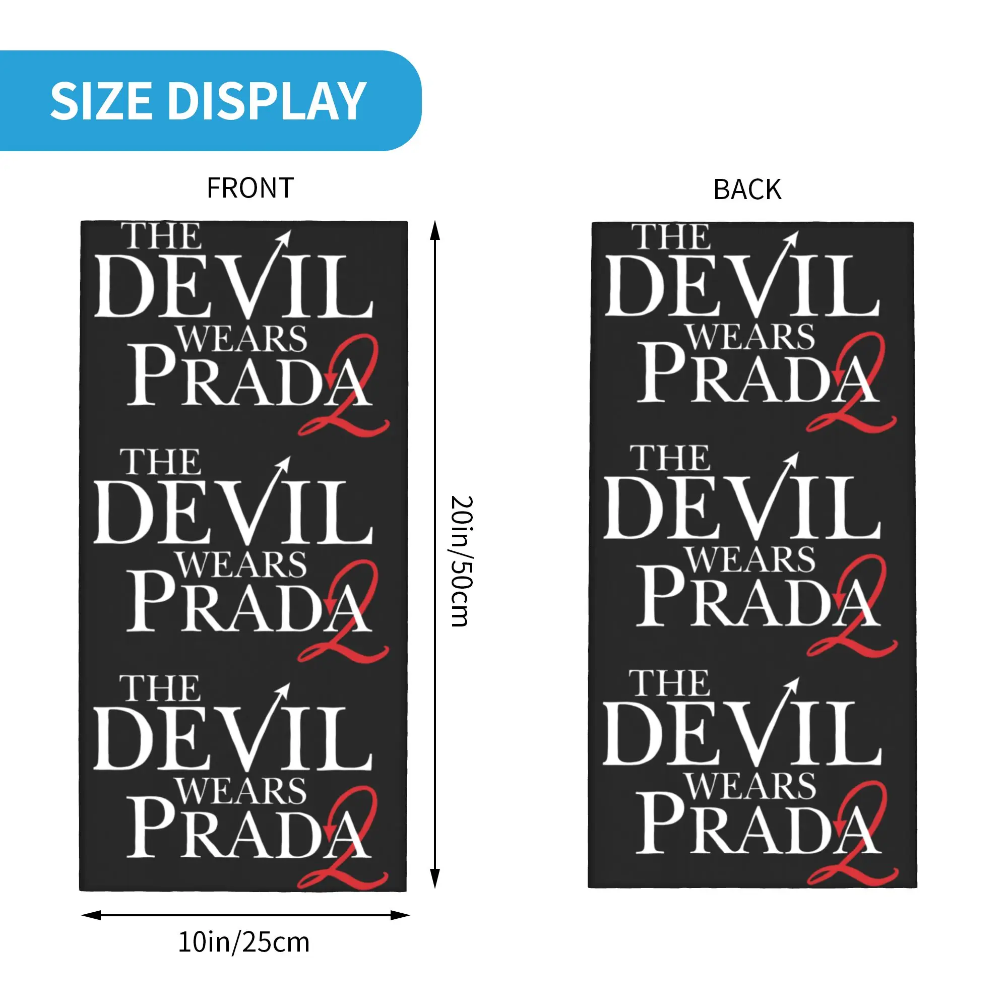 New Comedy Film The Devil Wear - Neck Warmer Tube ulasan dan harga