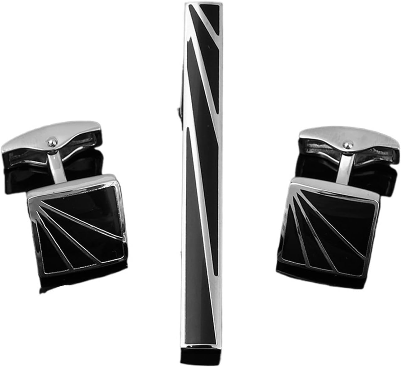 2 Sets,Mens Ties Clip Cufflink - Tie Bar Set Gift ulasan dan harga