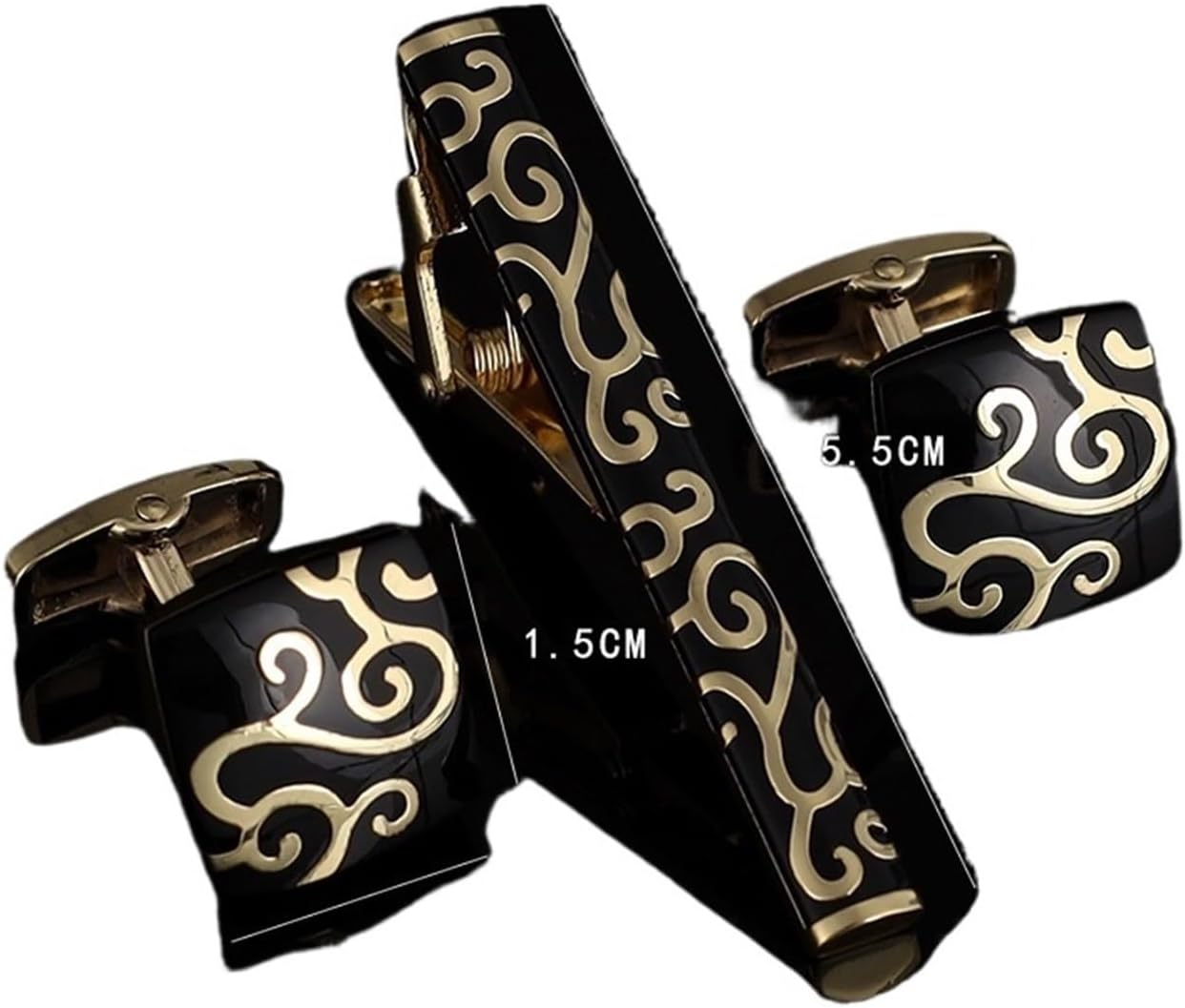 2 Sets,Mens Ties Clip Cufflink - Tie Bar Set Gift ulasan dan harga