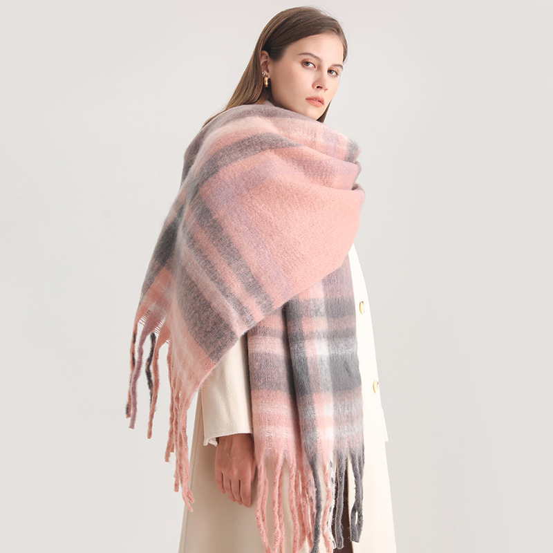 Korean Winter Imitation Cashme - Woven Scarf Blanket ulasan dan harga