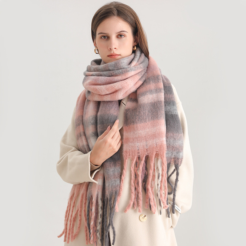 Korean Winter Imitation Cashme - Woven Scarf Blanket ulasan dan harga