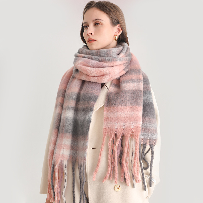 Korean Winter Imitation Cashme - Woven Scarf Blanket ulasan dan harga