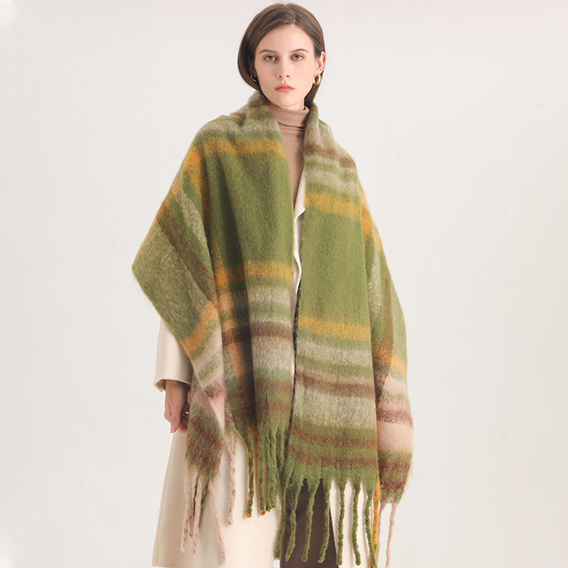 Korean Winter Imitation Cashme - Woven Scarf Blanket ulasan dan harga