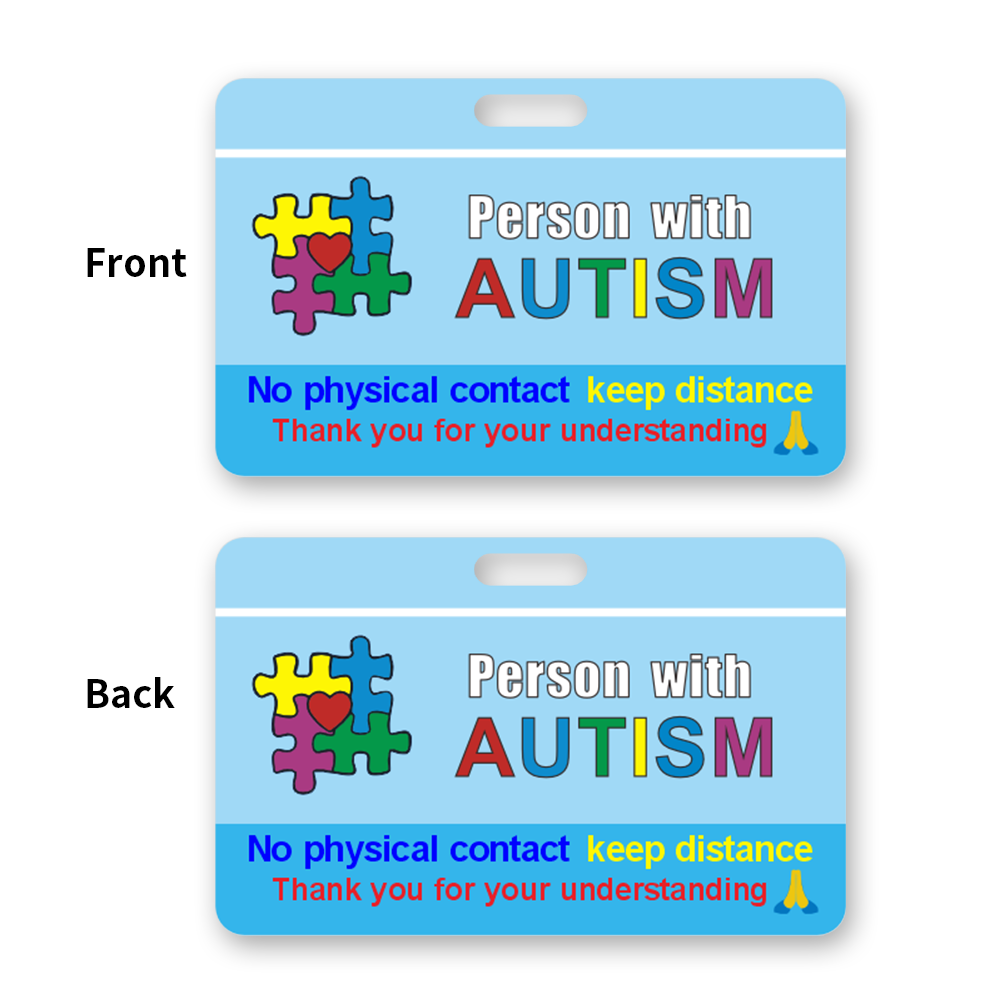 Autism ID Card with Neck Lanya - Lanyard Badge Holder ulasan dan harga