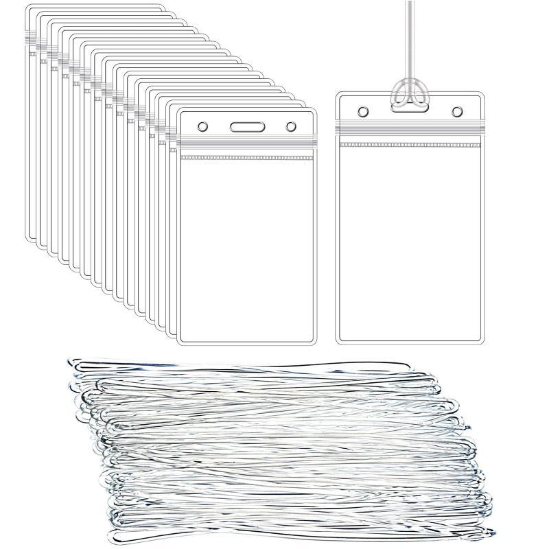 Clear Plastic ID Badge Holders - Lanyard Badge Holder ulasan dan harga